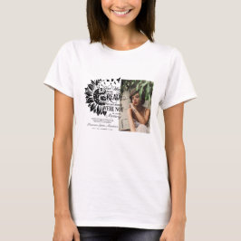 故人を偲んで | 写真入り追悼メモリアル Tシャツ
