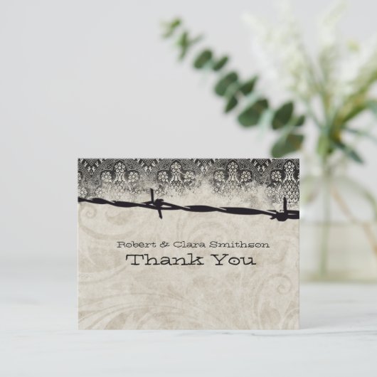 故国の有刺鉄線は感謝していしています サンキューカード (スタンド正面)