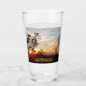 故夕べアリゾナ砂漠の風景 タンブラーグラス (裏面)