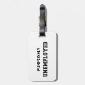 故意に失業している ラゲッジタグ (裏面縦)