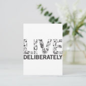 故意に生きる ポストカード (スタンド正面)