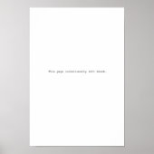 故意離れ空白の ポスター (正面)