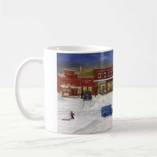 故郷のクリスマスのマグ コーヒーマグカップ (左)