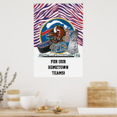 故郷のチームのために! ポスター (キッチン)