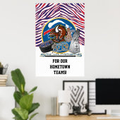 故郷のチームのために! ポスター (ホームオフィス)