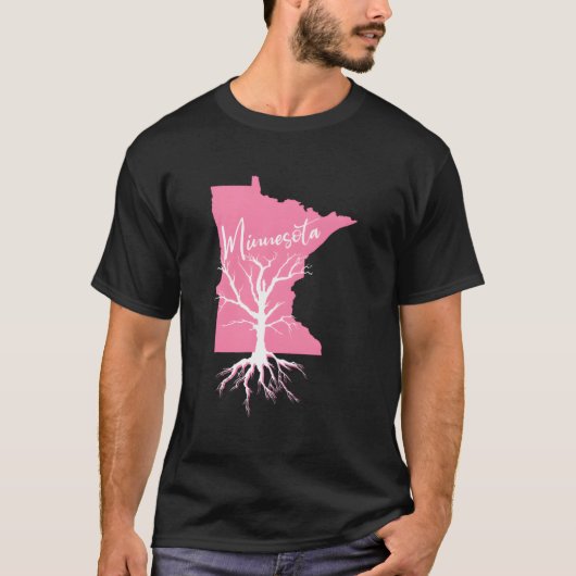 故郷の州ミネソタのルーツ Tシャツ (正面)