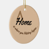 故郷は君の歴史の始まる所だ セラミックオーナメント (右)