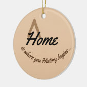 故郷は君の歴史の始まる所だ セラミックオーナメント (左)