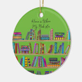 故郷は本の在り処だ セラミックオーナメント (左)