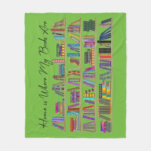 故郷は本の在り処だ フリースブランケット (正面)