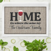 故郷は酒の持ち場パーソナライズされた キッチンタオル (折り畳み)