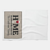 故郷は酒の持ち場パーソナライズされた キッチンタオル (横)