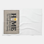 故郷は酒の持ち場パーソナライズされた キッチンタオル (横)