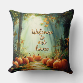 「故郷へようこそ」カボチャかわいらしの秋 クッション