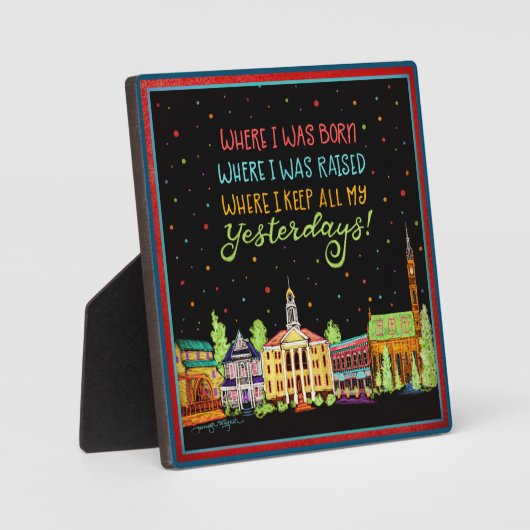 故郷生まれと元気を育てる フォトプラーク (正面)