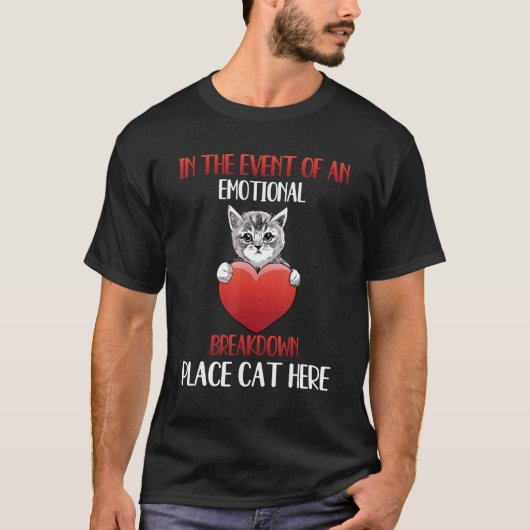 故障の際はにゃんこ Tシャツ (正面)