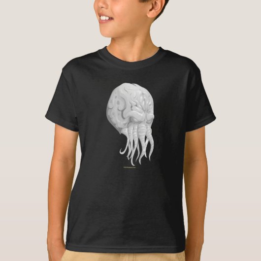 故障のCthulhuのマスク Tシャツ (正面)