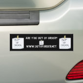 故障中ですか。ww… -カスタマイズ バンパーステッカー (車上)