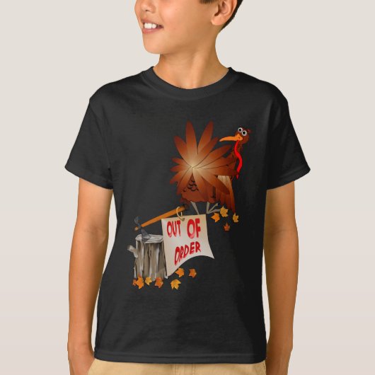 故障中の感謝祭のワイシャツ Tシャツ (正面)