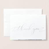 敏感ありがとう原稿(実質ホイル) 箔カード (封筒付き正面)