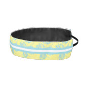 敏感で青および黄色の花柄 アスレチックヘッドバンド (右)