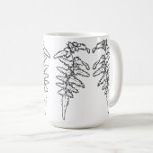 敏感なシダ コーヒーマグカップ (正面右)