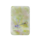 敏感なトンボの水彩画の絵画 バスマット (正面縦)