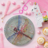 敏感なドラゴンのはえのモノグラムのパーティー ペーパープレート (パーティー)