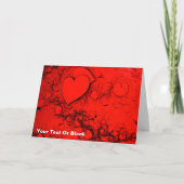 敏感なハート カード (正面)