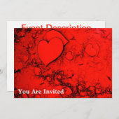 敏感なハート 招待状 (正面/裏面)