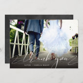 敏感な原稿の写真のサンキューカードありがとう サンキューカード (正面/裏面)