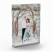 敏感な愛|あなたの写真および書道の上敷 フォトブロック (左)