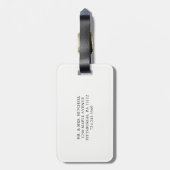 敏感な愛|あなたの写真および書道の上敷 ラゲッジタグ (裏面縦)