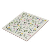 敏感な整理された植物の野生の花のタイル6x6 タイル (側面)