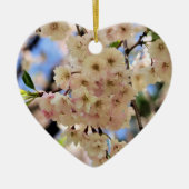 敏感な春はオーナメント花の活気付きます セラミックオーナメント (正面)