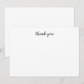 敏感な最小主義のサンキューカード サンキューカード (正面/裏面)