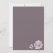 敏感な水彩画の花柄のスプレー サンキューカード (裏面)