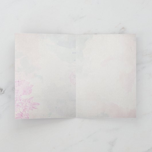 敏感な美しいの挨拶 カード (内部)