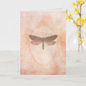 敏感な美しいの挨拶 カード (黄色い花)