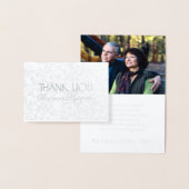 敏感な花パターン悔やみや弔慰はホイルC感謝していしています 箔カード (ディスプレー)