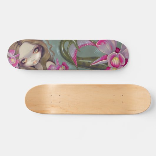 敏感な蘭の人魚のスケートボードのファンタジーの芸術 スケートボード (横)