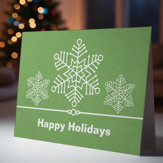 敏感な雪片のクリスマスカード、賢人 シーズンカード