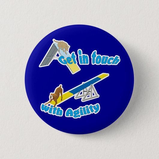 敏捷と連絡をとって下さい 缶バッジ (正面)