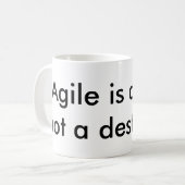 敏捷な道のマグ コーヒーマグカップ (正面左)