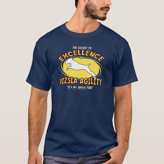 敏捷のVizslaの秘密の暗いTシャツ Tシャツ (正面)