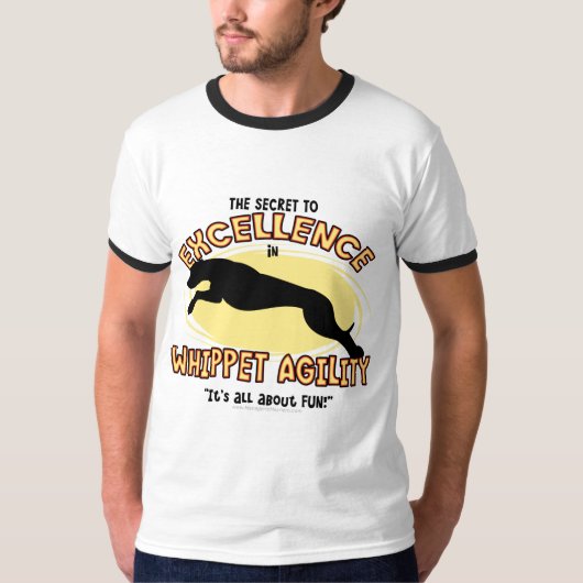 敏捷のWhippetの信号器のTシャツ Tシャツ (正面)