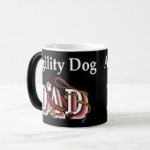 敏捷性犬のオーナーギフト モーフィングマグカップ (正面左)