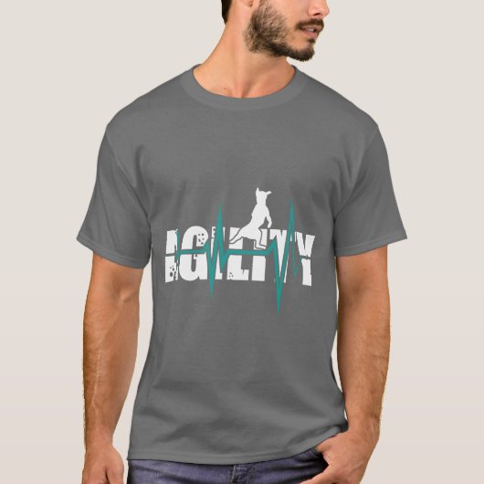 敏捷性犬の敏捷性ボーイ Tシャツ (正面)