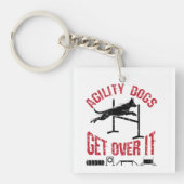 敏捷性犬 キーホルダー (正面)