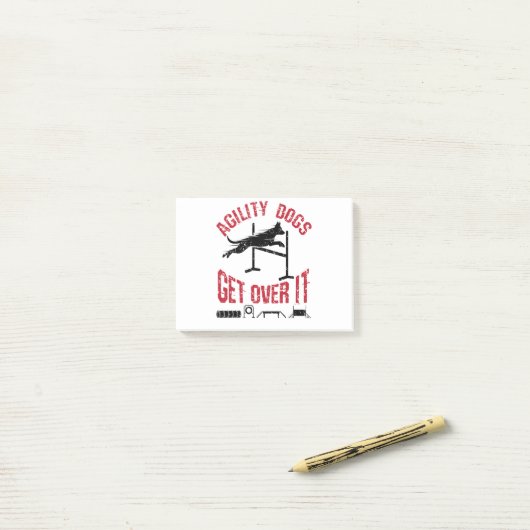 敏捷性犬 ポストイット (デスク上)